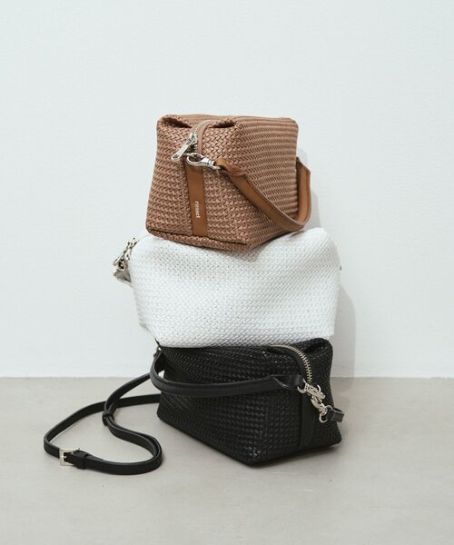 russet(ラシット)の「メッシュミニショルダーバッグ(ショルダーバッグ・レディース・サンドベージュ/ホワイト/ブラック・FREE)」の14枚目の写真
