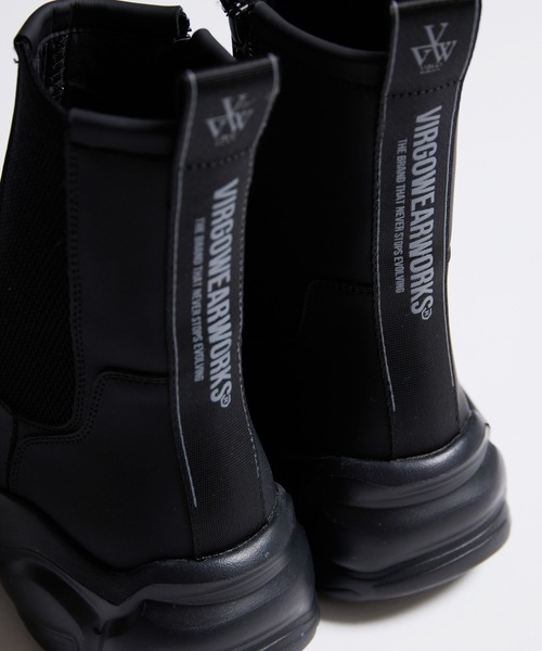 VIRGOwearworks(ヴァルゴウェアワークス)の「SIDE GORE BLADE BOOTS(ブーツ・メンズ・ブラック・2/3/4)」の4枚目の写真