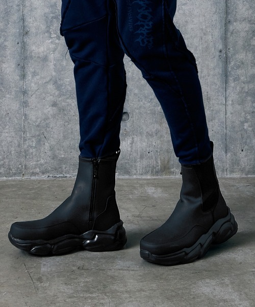 VIRGOwearworks(ヴァルゴウェアワークス)の「SIDE GORE BLADE BOOTS(ブーツ・メンズ・ブラック・2/3/4)」の2枚目の写真