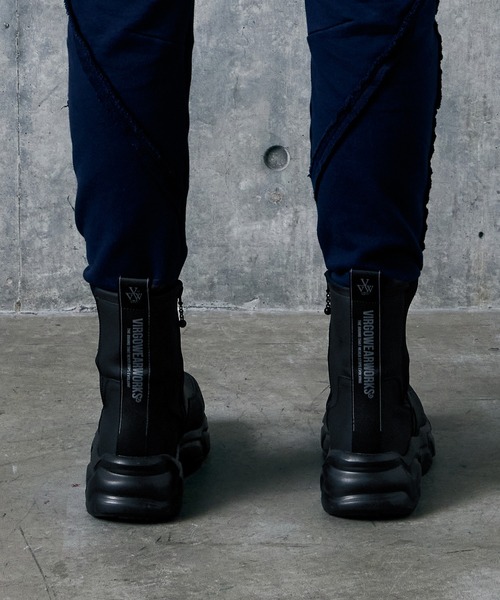 VIRGOwearworks(ヴァルゴウェアワークス)の「SIDE GORE BLADE BOOTS(ブーツ・メンズ・ブラック・2/3/4)」の3枚目の写真
