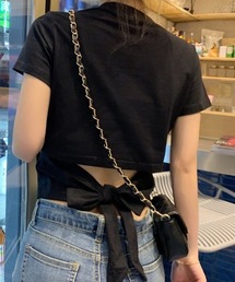 バックリボンTシャツ