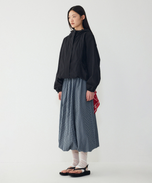 STUDIO TOMBOY(スタジオトムボーイ)の「バンディングチェックバルーンスカート_グリーン 91F6232783(スカート・レディース・グリーン・OS)」の4枚目の写真