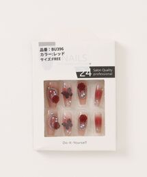 VIBGYOR（ヴィブジョー）の「y2k　バタフライローズネイルチップ(BDS)（ネイルシール/ネイルチップ）」
