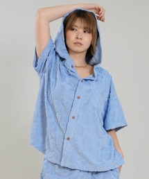 HULALANI/フララニ レディース 半袖 シャツ ボタニカル柄 総柄 263HU2SH098