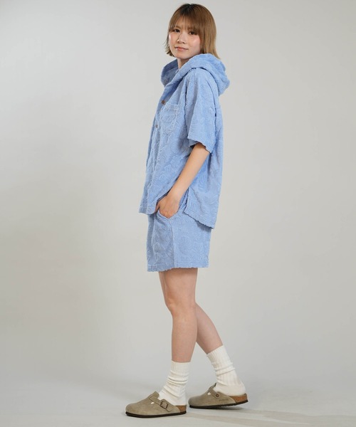 Hula Lani(フララニ)の「HULALANI/フララニ レディース 半袖 シャツ ボタニカル柄 総柄 263HU2SH098(シャツ/ブラウス・レディース・ブルー/ピンク/アイボリー・FREE)」の14枚目の写真