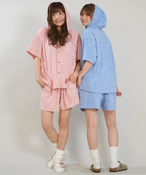 Hula Lani(フララニ)の「HULALANI/フララニ レディース 半袖 シャツ ボタニカル柄 総柄 263HU2SH098(シャツ/ブラウス・レディース・ブルー/ピンク/アイボリー・FREE)」の21枚目の写真