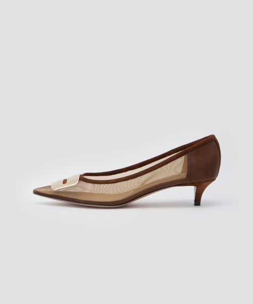 PELLICO(ペリーコ)の「ANIMA アネッリフィッビア チュール パンプス 3.5cm BROWN(パンプス・レディース・ブラウン・37.5/37/36.5/36/35.5/35/38)」の2枚目の写真