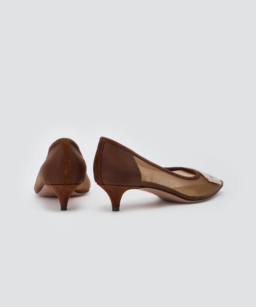 PELLICO(ペリーコ)の「ANIMA アネッリフィッビア チュール パンプス 3.5cm BROWN(パンプス・レディース・ブラウン・37.5/37/36.5/36/35.5/35/38)」の4枚目の写真