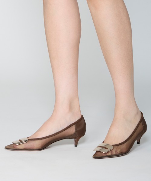 PELLICO(ペリーコ)の「ANIMA アネッリフィッビア チュール パンプス 3.5cm BROWN(パンプス・レディース・ブラウン・37.5/37/36.5/36/35.5/35/38)」の7枚目の写真