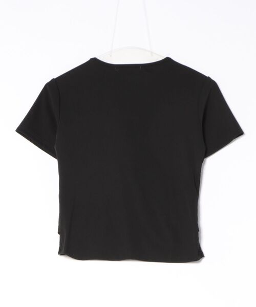 UP START(アップスタート)の「【Bls】 【ZL】【Bling Leads】レースヘンリーネックTEE(BL)(Tシャツ/カットソー・レディース・ブラック/ホワイト・FREE)」の3枚目の写真