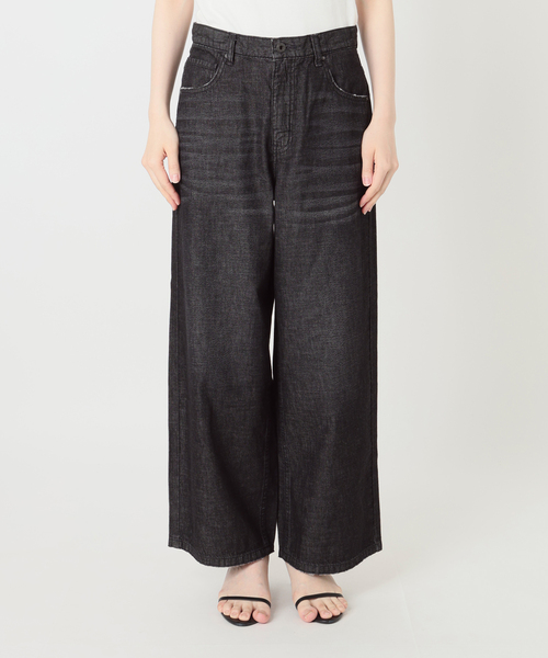 Spick & Span(スピックアンドスパン)の「5 1/2 DEEP RISELOOSE DENIM(デニムパンツ・レディース・ネイビー/ブラック・28/27/26)」の16枚目の写真