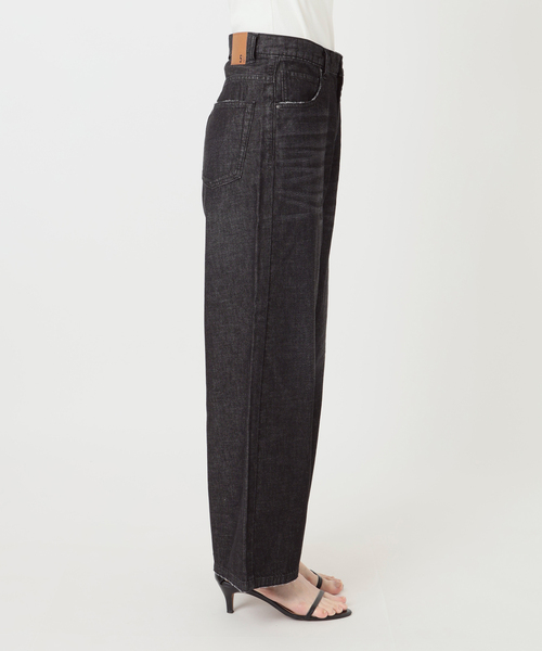 Spick & Span(スピックアンドスパン)の「5 1/2 DEEP RISELOOSE DENIM(デニムパンツ・レディース・ネイビー/ブラック・28/27/26)」の19枚目の写真