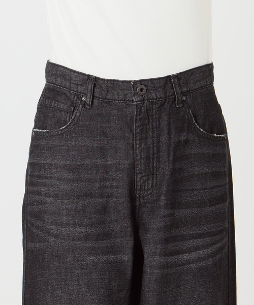 Spick & Span(スピックアンドスパン)の「5 1/2 DEEP RISELOOSE DENIM(デニムパンツ・レディース・ネイビー/ブラック・28/27/26)」の20枚目の写真