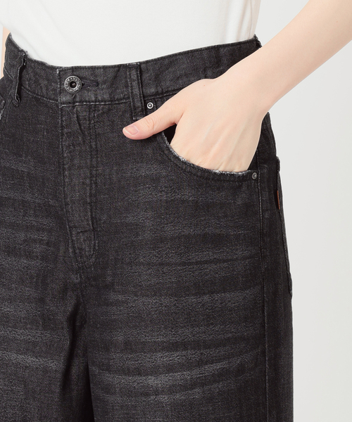 Spick & Span(スピックアンドスパン)の「5 1/2 DEEP RISELOOSE DENIM(デニムパンツ・レディース・ネイビー/ブラック・28/27/26)」の22枚目の写真