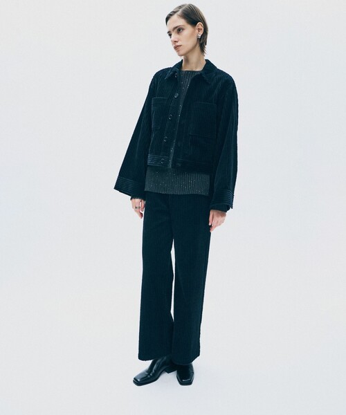 uncrave(アンクレイヴ)の「コーデュロイ ワイドパンツ(その他パンツ・レディース・ブラック系/ホワイト系/サックスブルー系・0/1/2)」の10枚目の写真