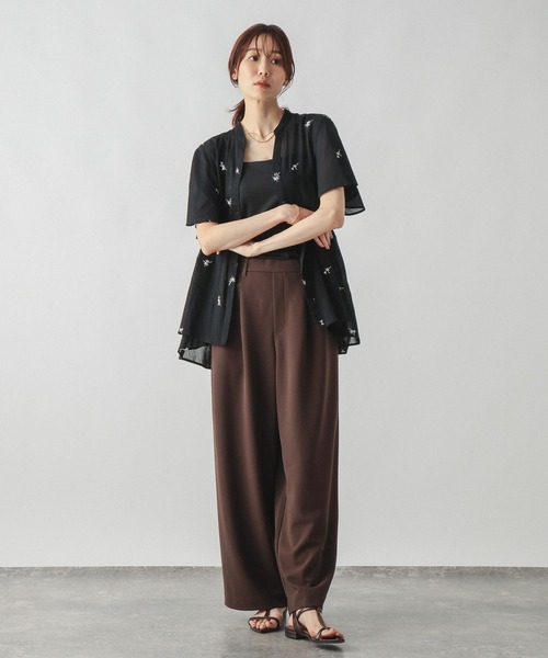 GLOBAL WORK(グローバルワーク)の「エアリーリラックスペプラム刺繍半袖/806465(シャツ/ブラウス・レディース・ブラック/オフホワイト・LARGE/MEDIUM)」の19枚目の写真