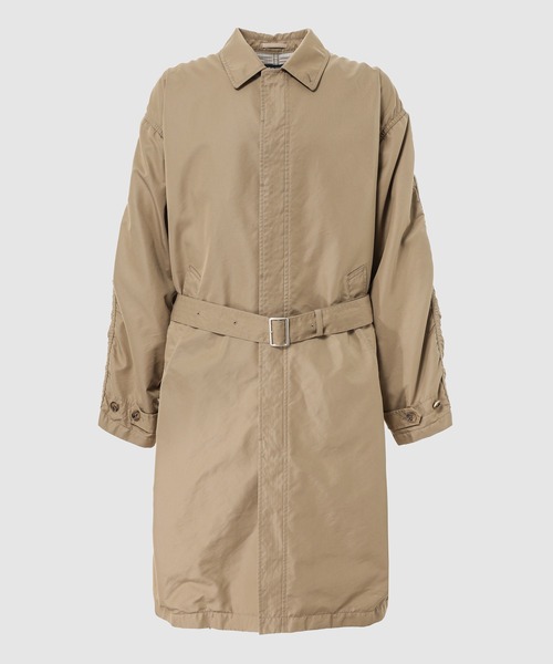 COMME des GARCONS HOMME(コム デ ギャルソン・オム)の「COTTON POLYESTER GARBARDINE COAT(ステンカラーコート・メンズ・ネイビー/ベージュ・S/M/L)」の1枚目の写真