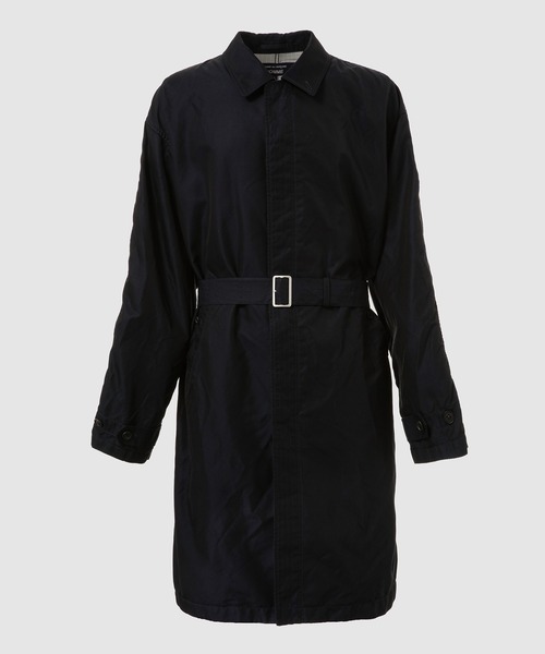 COMME des GARCONS HOMME(コム デ ギャルソン・オム)の「COTTON POLYESTER GARBARDINE COAT(ステンカラーコート・メンズ・ネイビー/ベージュ・S/M/L)」の2枚目の写真