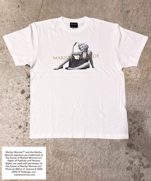 MARILYN MONROE/マリリン・モンロー】フォトTシャツ ピグメント染め