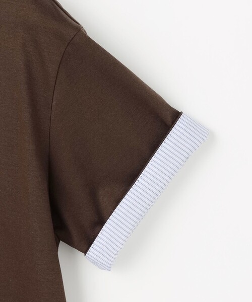 J.PRESS(ジェイプレス)の「【一枚で着映え・シーンレスに活躍】ポロ カットソー(Tシャツ/カットソー・レディース・ダークブラウン系/ネイビー系/サックスブルー系/ライトグレー系・MEDIUM/LARGE)」の17枚目の写真