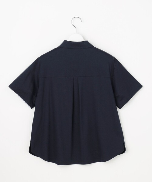 J.PRESS(ジェイプレス)の「【一枚で着映え・シーンレスに活躍】ポロ カットソー(Tシャツ/カットソー・レディース・ダークブラウン系/ネイビー系/サックスブルー系/ライトグレー系・MEDIUM/LARGE)」の19枚目の写真