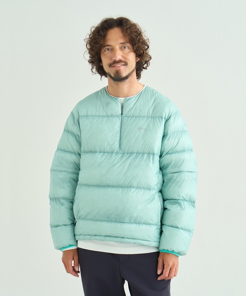 NANGA(ナンガ)の「MOUNTAIN LODGE 2WAY DOWN PULLOVER/マウンテンロッジ 2WAY ダウンプルオーバー(その他アウター・メンズ・モカ/オリーブ/ブラック/ミント・S/L/M/XL)」の4枚目の写真