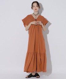 LAKOLE | シャーリングティアードワンピース / 1051877(ワンピース)