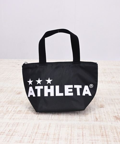 ATHLETA(アスレタ)の「≪athleta≫ランチタイムもスポーツの日も気分が上がる!お弁当やドリンクが収まりやすいマチ付きSサイズで、通勤・通学からレジャーまで活躍。冷気を逃がしにくい保冷トートバッグ Sサイズ(トートバッグ・レディース・ブルー/イエロー/ブラック/グリーン・S)」の5枚目の写真