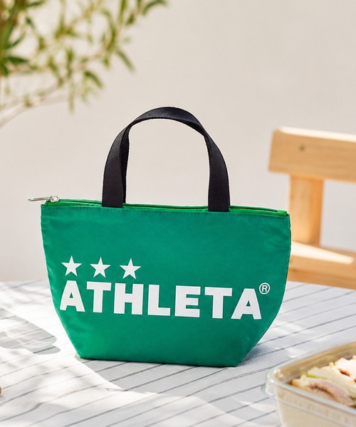 ATHLETA(アスレタ)の「≪athleta≫ランチタイムもスポーツの日も気分が上がる!お弁当やドリンクが収まりやすいマチ付きSサイズで、通勤・通学からレジャーまで活躍。冷気を逃がしにくい保冷トートバッグ Sサイズ(トートバッグ・レディース・ブルー/イエロー/ブラック/グリーン・S)」の17枚目の写真