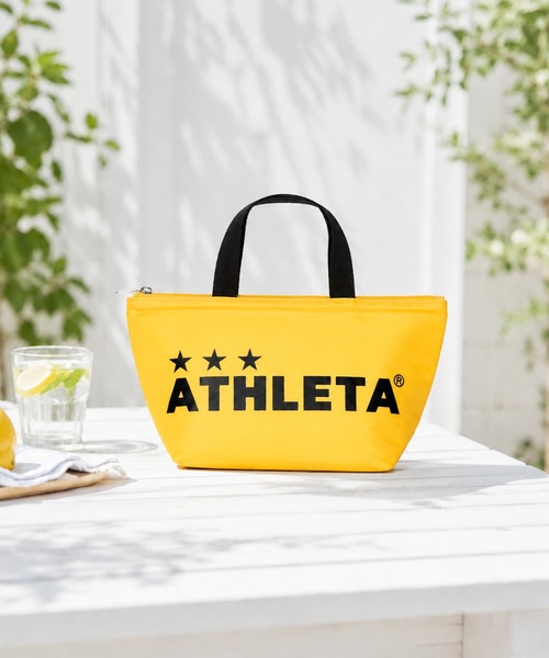 ATHLETA(アスレタ)の「≪athleta≫ランチタイムもスポーツの日も気分が上がる!お弁当やドリンクが収まりやすいマチ付きSサイズで、通勤・通学からレジャーまで活躍。冷気を逃がしにくい保冷トートバッグ Sサイズ(トートバッグ・レディース・ブルー/イエロー/ブラック/グリーン・S)」の18枚目の写真