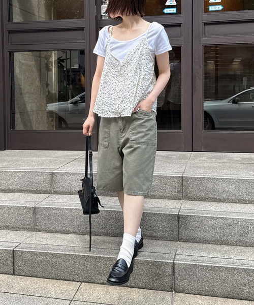 CANAL JEAN(キャナルジーン)の「El mar ウォッシングベイカーハーフパンツ(その他パンツ・レディース・ベージュ/カーキ/ブラック・SMALL/MEDIUM)」の6枚目の写真
