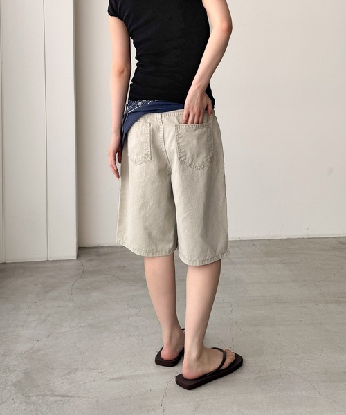 CANAL JEAN(キャナルジーン)の「El mar ウォッシングベイカーハーフパンツ(その他パンツ・レディース・ベージュ/カーキ/ブラック・SMALL/MEDIUM)」の11枚目の写真
