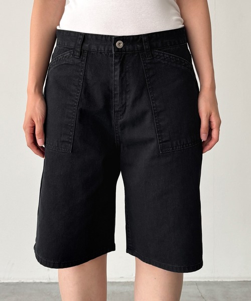 CANAL JEAN(キャナルジーン)の「El mar ウォッシングベイカーハーフパンツ(その他パンツ・レディース・ベージュ/カーキ/ブラック・SMALL/MEDIUM)」の13枚目の写真