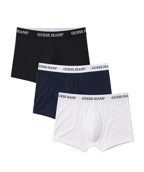 GUESS JEANS(ゲスジーンズ)の「【GUESS JEANS ゲス ジーンズ】メンズトランクス 3枚セット 3Pack Trunk(トランクス・メンズ・その他2/その他3/その他1/ネイビー/ブラック・M/S/L)」の4枚目の写真