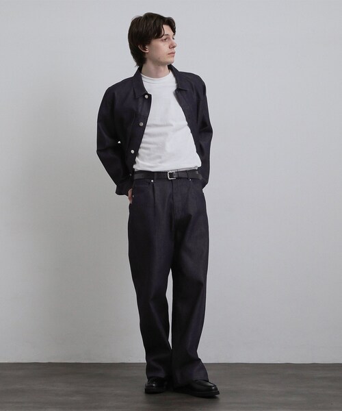 tk.TAKEO KIKUCHI（ティーケータケオキクチ）の「【色褪せしにくいデニム】Comfy Fadeless Denim Seriesバレルデニム（デニムパンツ・メンズ・ブラック/ネイビー・03/02/01）」の10枚目の写真