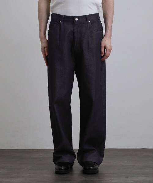 tk.TAKEO KIKUCHI（ティーケータケオキクチ）の「【色褪せしにくいデニム】Comfy Fadeless Denim Seriesバレルデニム（デニムパンツ・メンズ・ブラック/ネイビー・03/02/01）」の12枚目の写真