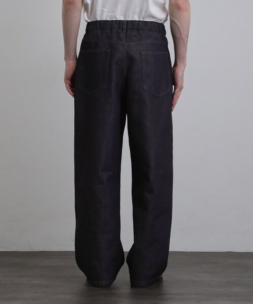 tk.TAKEO KIKUCHI（ティーケータケオキクチ）の「【色褪せしにくいデニム】Comfy Fadeless Denim Seriesバレルデニム（デニムパンツ・メンズ・ブラック/ネイビー・03/02/01）」の14枚目の写真