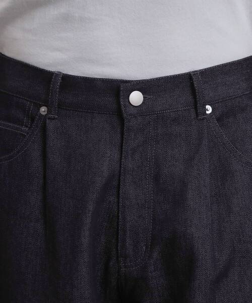 tk.TAKEO KIKUCHI（ティーケータケオキクチ）の「【色褪せしにくいデニム】Comfy Fadeless Denim Seriesバレルデニム（デニムパンツ・メンズ・ブラック/ネイビー・03/02/01）」の15枚目の写真