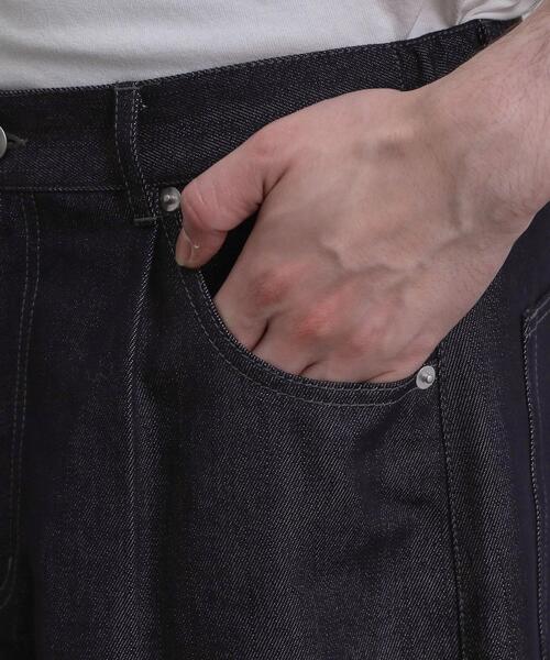 tk.TAKEO KIKUCHI（ティーケータケオキクチ）の「【色褪せしにくいデニム】Comfy Fadeless Denim Seriesバレルデニム（デニムパンツ・メンズ・ブラック/ネイビー・03/02/01）」の17枚目の写真
