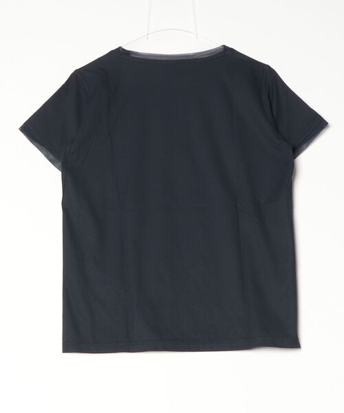 le coq sportif(ルコックスポルティフ)の「PAUL&JOEコラボ】ソフトリブニット半袖Tシャツ(Tシャツ/カットソー・レディース・ブラウン/ネイビー/グリーン・L/M/XL/S)」の4枚目の写真