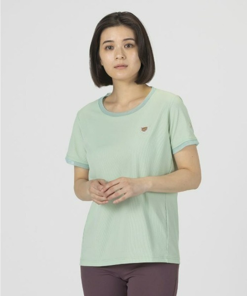le coq sportif(ルコックスポルティフ)の「PAUL&JOEコラボ】ソフトリブニット半袖Tシャツ(Tシャツ/カットソー・レディース・ブラウン/ネイビー/グリーン・L/M/XL/S)」の12枚目の写真