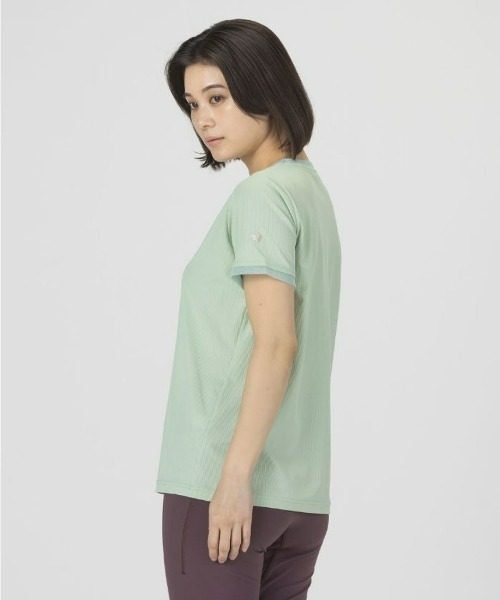 le coq sportif(ルコックスポルティフ)の「PAUL&JOEコラボ】ソフトリブニット半袖Tシャツ(Tシャツ/カットソー・レディース・ブラウン/ネイビー/グリーン・L/M/XL/S)」の13枚目の写真