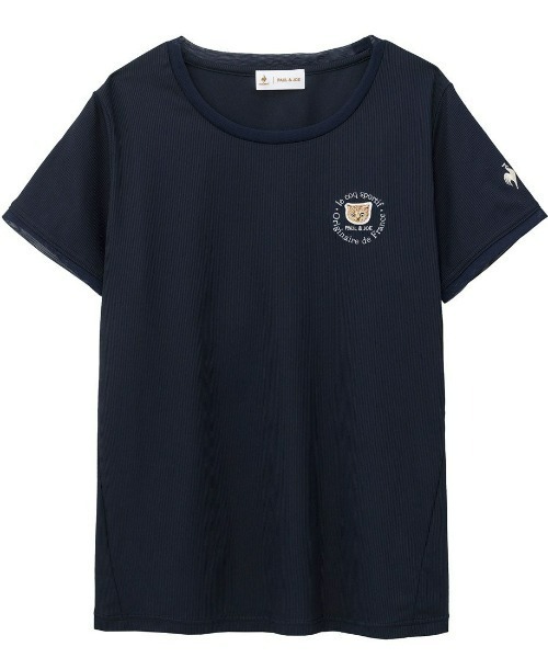 le coq sportif(ルコックスポルティフ)の「PAUL&JOEコラボ】ソフトリブニット半袖Tシャツ(Tシャツ/カットソー・レディース・ブラウン/ネイビー/グリーン・L/M/XL/S)」の19枚目の写真