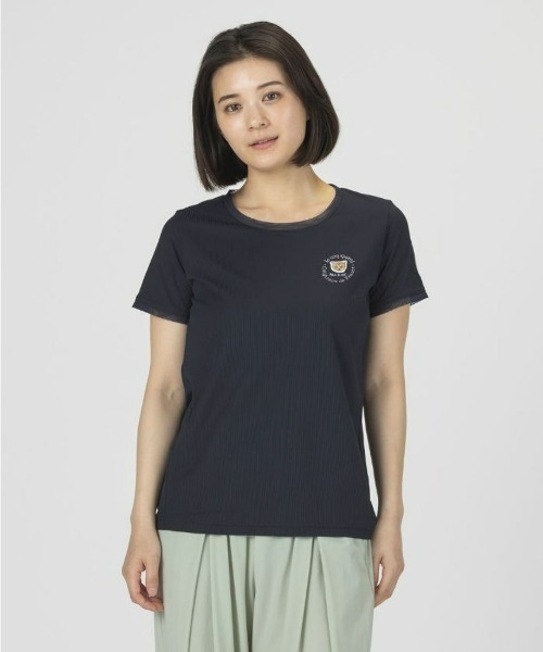 le coq sportif(ルコックスポルティフ)の「PAUL&JOEコラボ】ソフトリブニット半袖Tシャツ(Tシャツ/カットソー・レディース・ブラウン/ネイビー/グリーン・L/M/XL/S)」の20枚目の写真