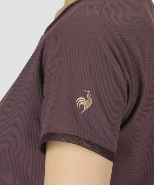 le coq sportif(ルコックスポルティフ)の「PAUL&JOEコラボ】ソフトリブニット半袖Tシャツ(Tシャツ/カットソー・レディース・ブラウン/ネイビー/グリーン・L/M/XL/S)」の11枚目の写真
