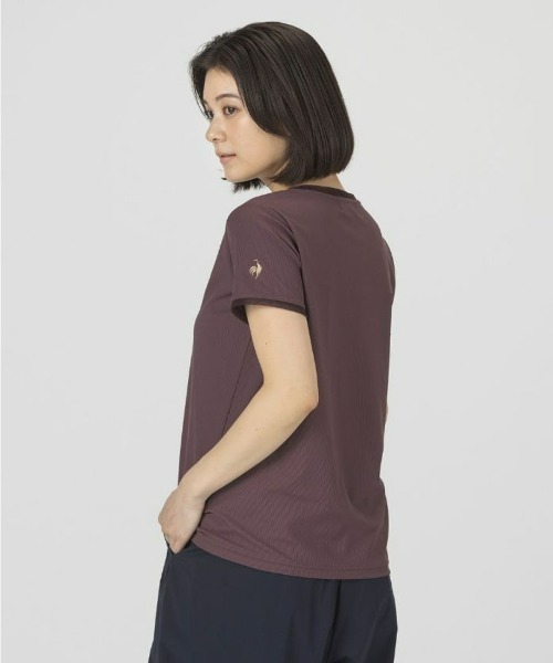 le coq sportif(ルコックスポルティフ)の「PAUL&JOEコラボ】ソフトリブニット半袖Tシャツ(Tシャツ/カットソー・レディース・ブラウン/ネイビー/グリーン・L/M/XL/S)」の10枚目の写真