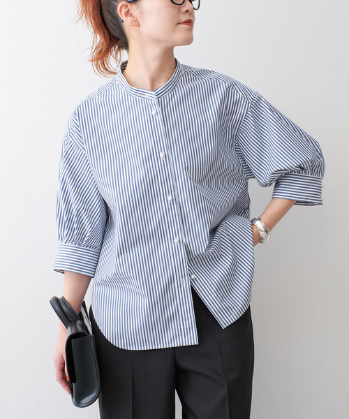 Spick & Span(スピックアンドスパン)の「《WEB限定 / 追加2》パールボタンギャザースリーブシャツ(シャツ/ブラウス・レディース・ホワイト系その他/その他10・FREE)」の14枚目の写真