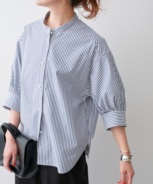 Spick & Span(スピックアンドスパン)の「《WEB限定 / 追加2》パールボタンギャザースリーブシャツ(シャツ/ブラウス・レディース・ホワイト系その他/その他10・FREE)」の16枚目の写真