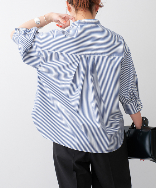 Spick & Span(スピックアンドスパン)の「《WEB限定 / 追加2》パールボタンギャザースリーブシャツ(シャツ/ブラウス・レディース・ホワイト系その他/その他10・FREE)」の18枚目の写真