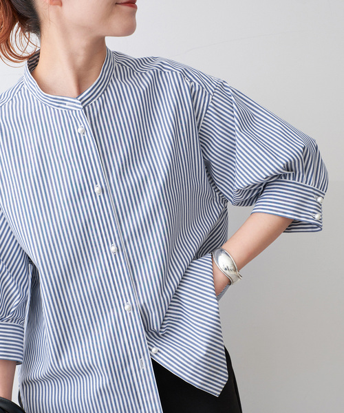 Spick & Span(スピックアンドスパン)の「《WEB限定 / 追加2》パールボタンギャザースリーブシャツ(シャツ/ブラウス・レディース・ホワイト系その他/その他10・FREE)」の19枚目の写真